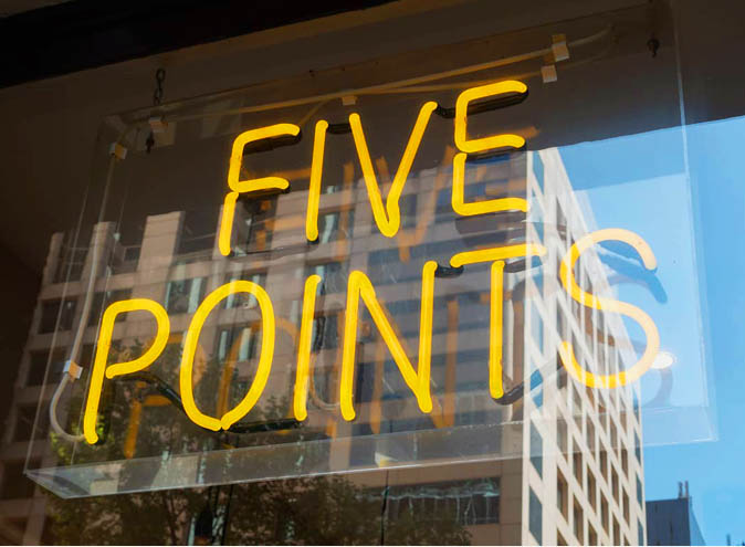 5 Points </br> Specialty Coffee & Bagels